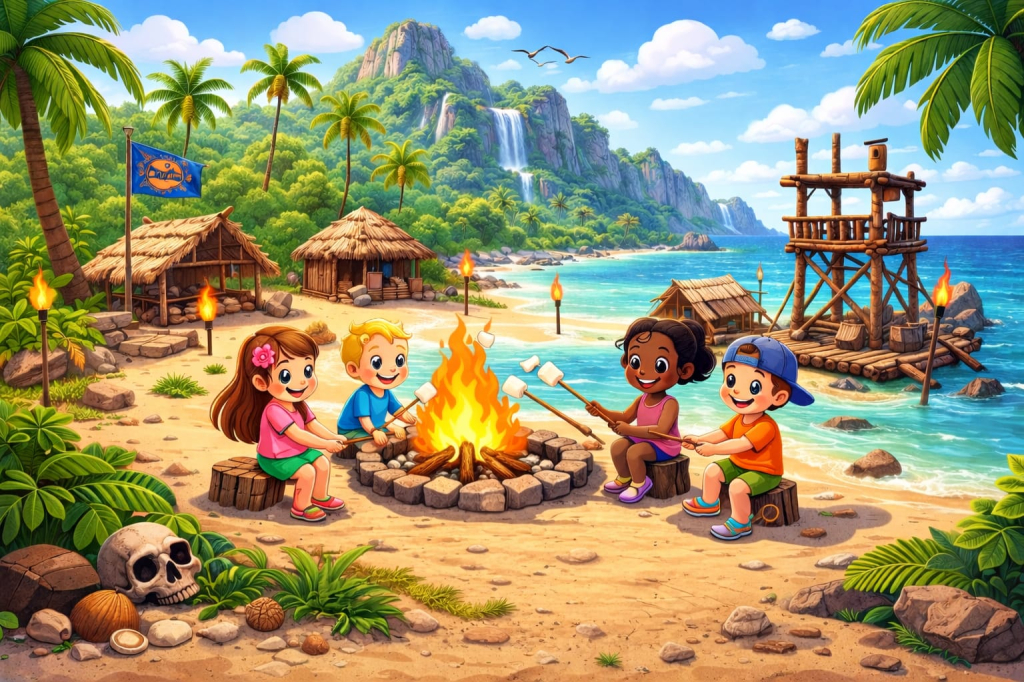 NA OPUŠTĚNÉM OSTROVĚ