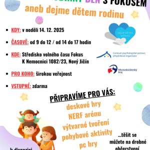 ZÁŽITKOVÝ RODINNÝ DEN S FOKUSEM
