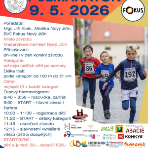 NOVOJIČÍNSKÝ PŮLMARATON 2026 – DĚTSKÉ ZÁVODY