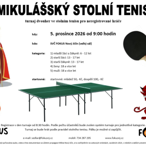 MIKULÁŠSKÝ STOLNÍ TENIS